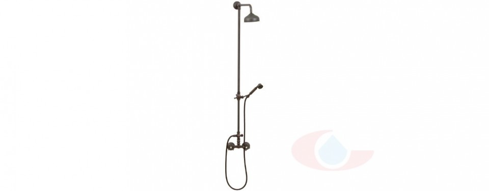 Columna ducha mural Época, bronce veneciano | Grizasa