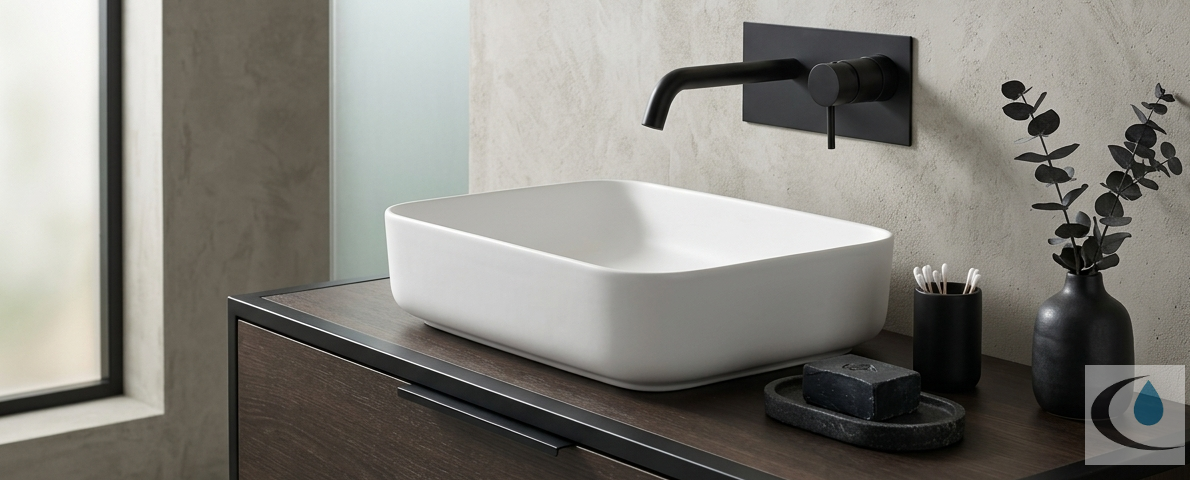 Grifería en acabados negros y metálicos cepillados: la tendencia que redefine el diseño del baño en mayo