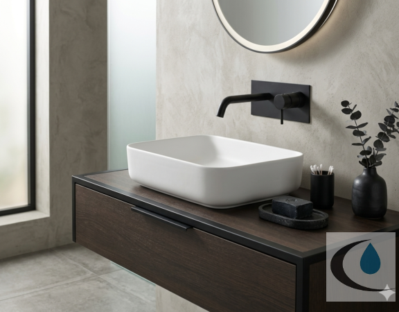 Grifería en acabados negros y metálicos cepillados: la tendencia que redefine el diseño del baño en mayo